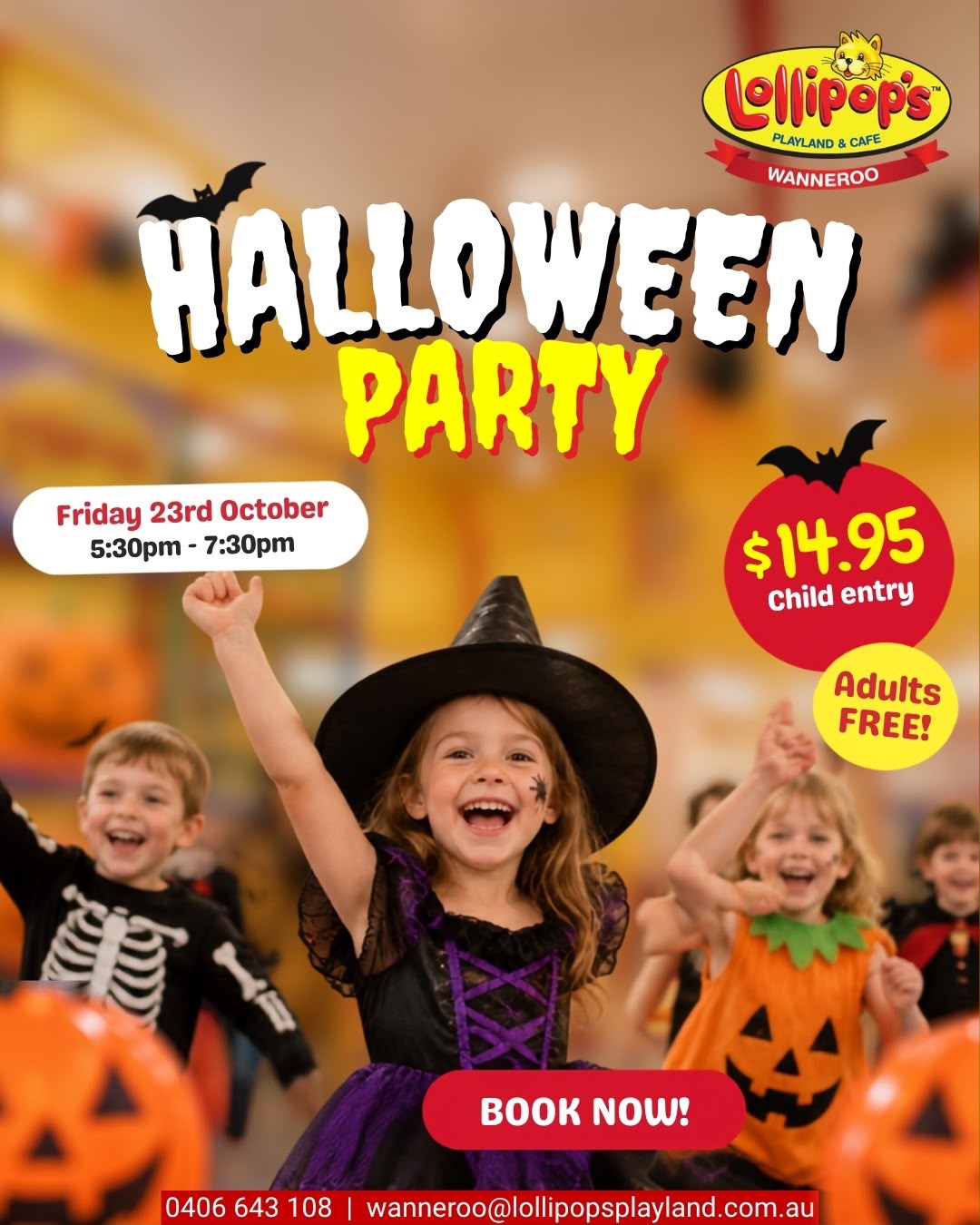 Halloween Party at Lollipops Wanneroo!